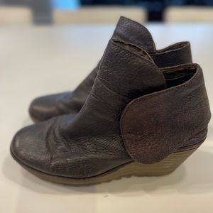Fly London Chocolate Brown Ankle Boots. Size 38